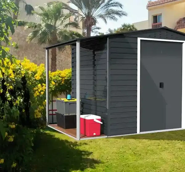 Abri de Jardin Métal 5m² avec Annexe – Duramax Alpine