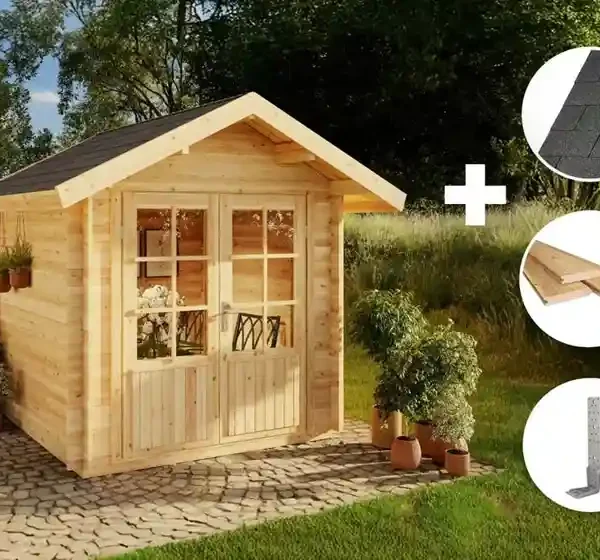 Kit Tout-en-Un | Abri de Jardin en Bois 5m² Paloma Petit