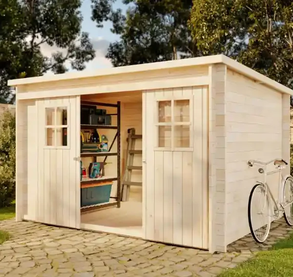 Abri de Jardin en Bois 5m² Vera – Toit Plat, Épicéa Nordique